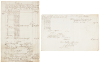 Two invoices for tobacco shipment from Norfolk, Virginia, 1791