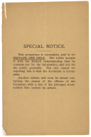 Prospectus for a Direct Railway Lane Between New York and Boston, issued by the New York and Boston Rapid Transit Co...