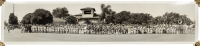 Panoramic photograph of Buddhist worshippers in Fresno