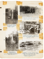 Two photo albums of Saipan and Okinawa documenting the efforts of the 806th Aviation Engineer Battalion constructing airfields