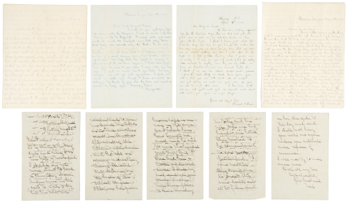 Group of six letters written to "Aunt May" and her daughter Franc by her niece, Margarette