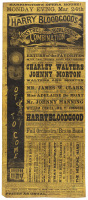 Harrington's Opera House! Monday Evening Mar, 24th Harry Bloodgood's Minstrel and Burlesque Combination