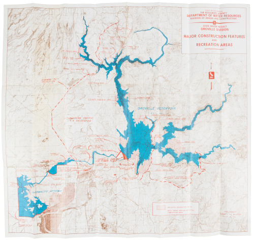 State Water Project, Oroville Division. Major Construction Features and Recreation Areas