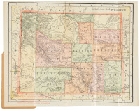 Pocket map of Wyoming