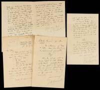 Four Autograph Letters signed by Arnold Bennett