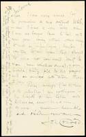Autograph Letter signed by Joseph Conrad, to Mrs. DeFries