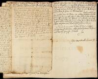 Manuscript copy a letter to Patrick Moulney on efforts made for the Catholic cause with reference to the Duke of York, afterwards James II, plus another ms. on Catholicism