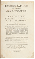 Consid&eacute;rations sur l'Ordre de Cincinnatus, ou Imitation d'un Pamphlet Anglo-Am&eacute;ricain
