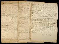 Lot of three autograph manuscripts signed by W.R.H. Trowbridge
