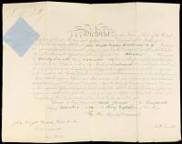 Document Signed by Queen Victoria, appointing John Wright Mason a Lieutenant in the Volunteer Forces