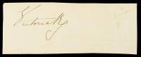Signature of Queen Victoria