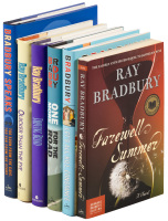 Six books signed and inscribed from Ray Bradbury