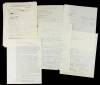 Drafts of six poems by Gregory Corso