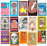 Large collection of Grateful Dead handbills/postcards