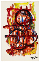 Abstract acrylic painting