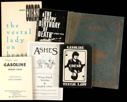 Six titles by Gregory Corso - All signed or inscribed