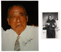 Two photographs of Charles Bukowski