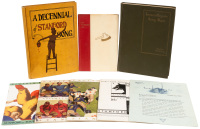 Ten pieces of printed Stanford football memorabilia