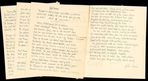 Iphidamas - Manuscript Poem signed