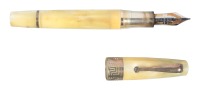 MONTEGRAPPA: Extra Celluloid and Sterling Silver Fountain Pen