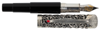 MONTEGRAPPA: Brain Sterling Silver Limited Edition Fountain Pen