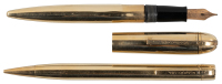 EVERSHARP: Skyline 14K Solid Gold Fountain Pen and Pencil Set