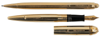 EVERSHARP: Skyline 14K Solid Gold Fountain Pen and Pencil Set