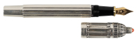 FERRARI da VARESE: Romea Sterling Silver and Red Coral Limited Edition Fountain Pen