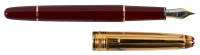 MONTBLANC: Meisterstuck Classique 144 Burgundy Bordeaux Fountain Pen, Gold-Plated Cap