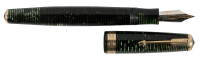 PARKER: Vacumatic Maxima Fountain Pen, Green Stripe, "PARKER VACUMATIC" Band