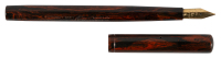 WATERMAN: No. 14 Mottled Red Hard Rubber "Cone Cap" Eyedropper-Filler Fountain Pen