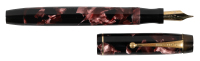 PARKER: Victory (WWII Production) Fountain Pen, Burgundy and Black Celluloid, Full-Size Clip