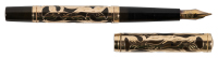 WATERMAN: No. 514 Black Hard Rubber Eyedropper-Filler Fountain Pen, Solid 14K Gold Overlay