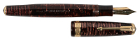 PARKER: Vacumatic Maxima Fountain Pen, Red Stripe, "PARKER VACUMATIC" Band