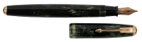 PARKER: Vacumatic Emerald Shadow Wave Fountain Pen, Canadian