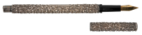 WATERMAN: Sterling Silver Snail-Pattern Overlay Eyedropper Fountain Pen, Highly Repouss&eacute;