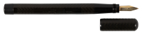 SOENNECKEN: No. 816 "Casa Jacobo Peuser Ltd" Chased Black Hard Rubber Safety Fountain Pen