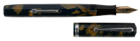 WATERMAN: No. 94 Mottled Brown and Black Celluloid Lever-Filler Fountain Pen