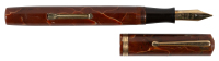WATERMAN: No. 94 Mottled Brown and Beige Celluloid Lever-Filler Fountain Pen