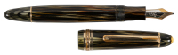 MONTBLANC: No. 144 Masterpiece Striated Green Celluloid Fountain Pen, Exceptional