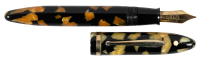 SHEAFFER: Balance "Lifetime" Black and Cream Celluloid Fountain Pen
