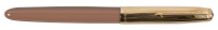 PARKER 51: Aerometric Cocoa Brown Fountain Pen, Gold-Filled Cap