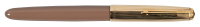 PARKER 51: Aerometric Cocoa Brown Fountain Pen, 12K Gold-Filled Heritage Cap