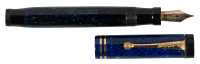 PARKER: Duofold Junior Lapis Blue Button-Filler Fountain Pen, Two Bands