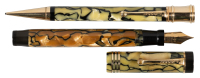 PARKER: Duofold Senior Deluxe Fountain Pen and Propelling Pencil, Pearl and Black, Extra Cap Band, First Year