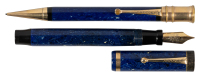 PARKER: Duofold Special Fountain Pen and Propelling Pencil Set, Lapis Blue