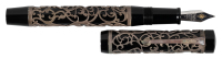 CONWAY STEWART: Henry Simpole Black Limited Edition Fountain Pen, Sterling Silver Overlay