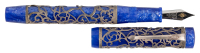 CONWAY STEWART: Henry Simpole Blue Limited Edition Fountain Pen, Sterling Silver Overlay