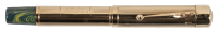 WATERMAN: No. 594 Fountain Pen, 9K Gold Overlay over Blue Ripple Celluloid Body