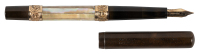 WATERMAN: No. 612 Black Hard Rubber Fountain Pen, Mother-of-Pearl Panels, Exceptional